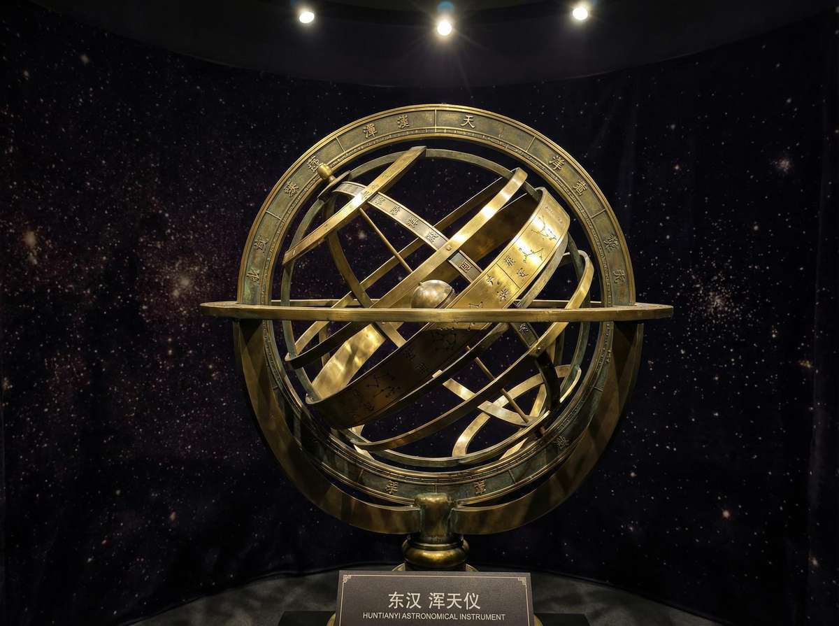 浑天仪 - 南宫28 古代天文仪器展示