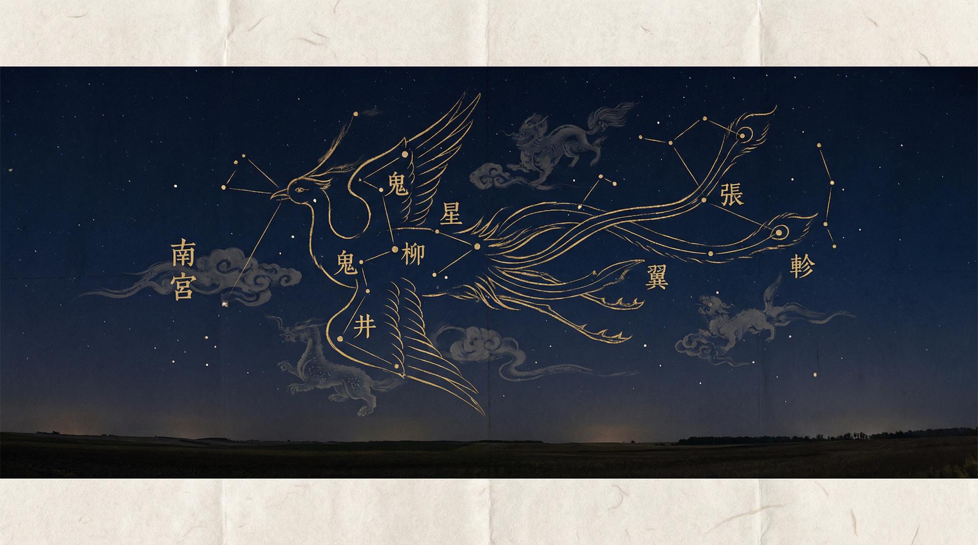 南方朱雀七宿星图 - 南宫28